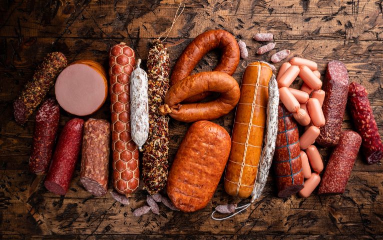 verschiedene Arten von Wurst